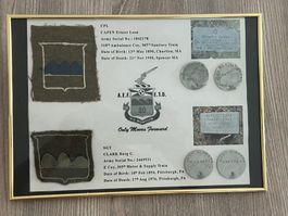 WWI / 1WK US 80th Division Dog tags, Patch, Collar Disc (9)