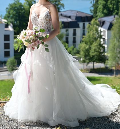 Brautkleid weiss Grösse 36/38