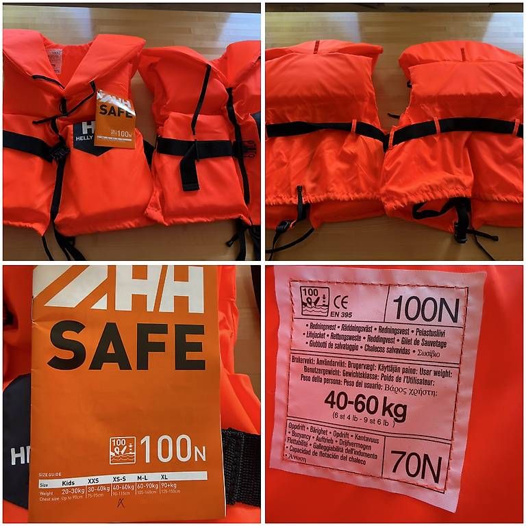 Schwimmwesten: 2 Rettungswesten Helly Hansen 40-60 kg – Neu und originalverpackt aus Erlinsbach SO von ren_rvc9