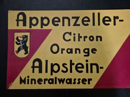 Original Blechschild VINTAGE Appenzeller Citron Orange