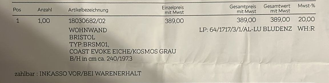 Mobili TV: Wohnwand Eiche/Anthrazit – Usato da Altstätten SG venduto da Akitoichiro 1