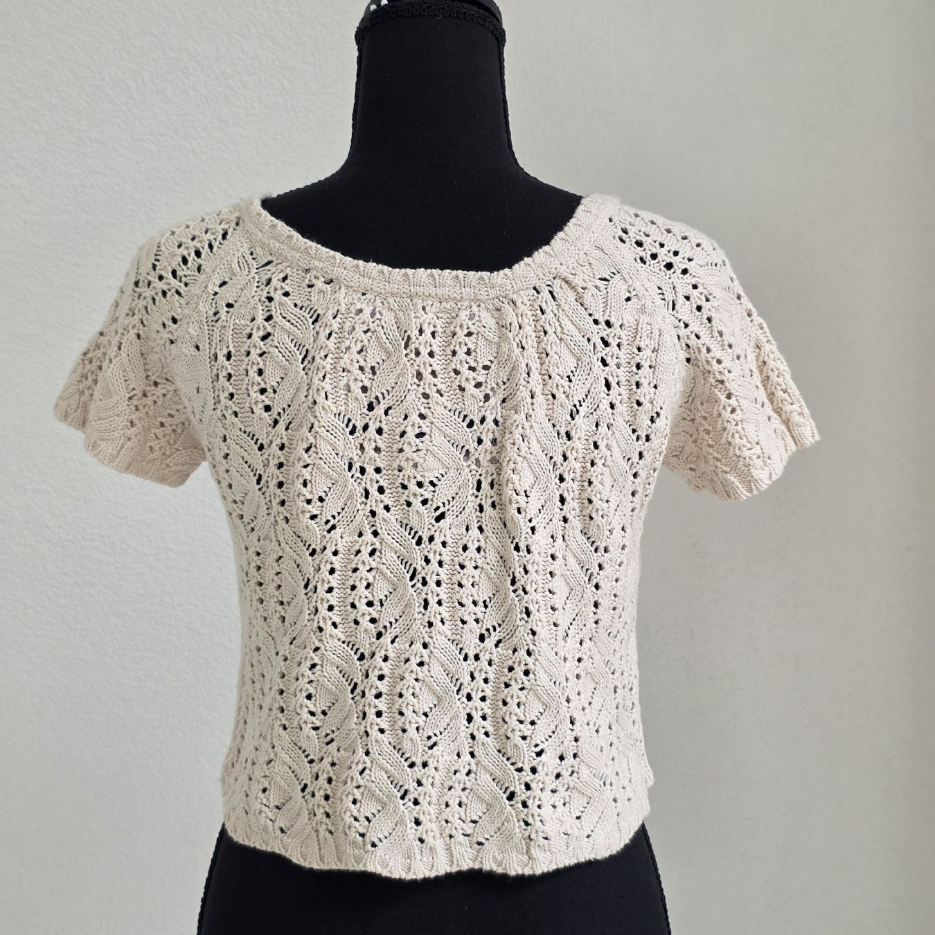 Bolero: Strickjacke kurzarm beige Grösse M – Nuovo (secondo la descrizione) da Rheinsulz venduto da Gilea 3