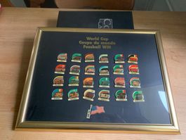 Gerahmte Fussball WM USA 1994 PIN Kollektion