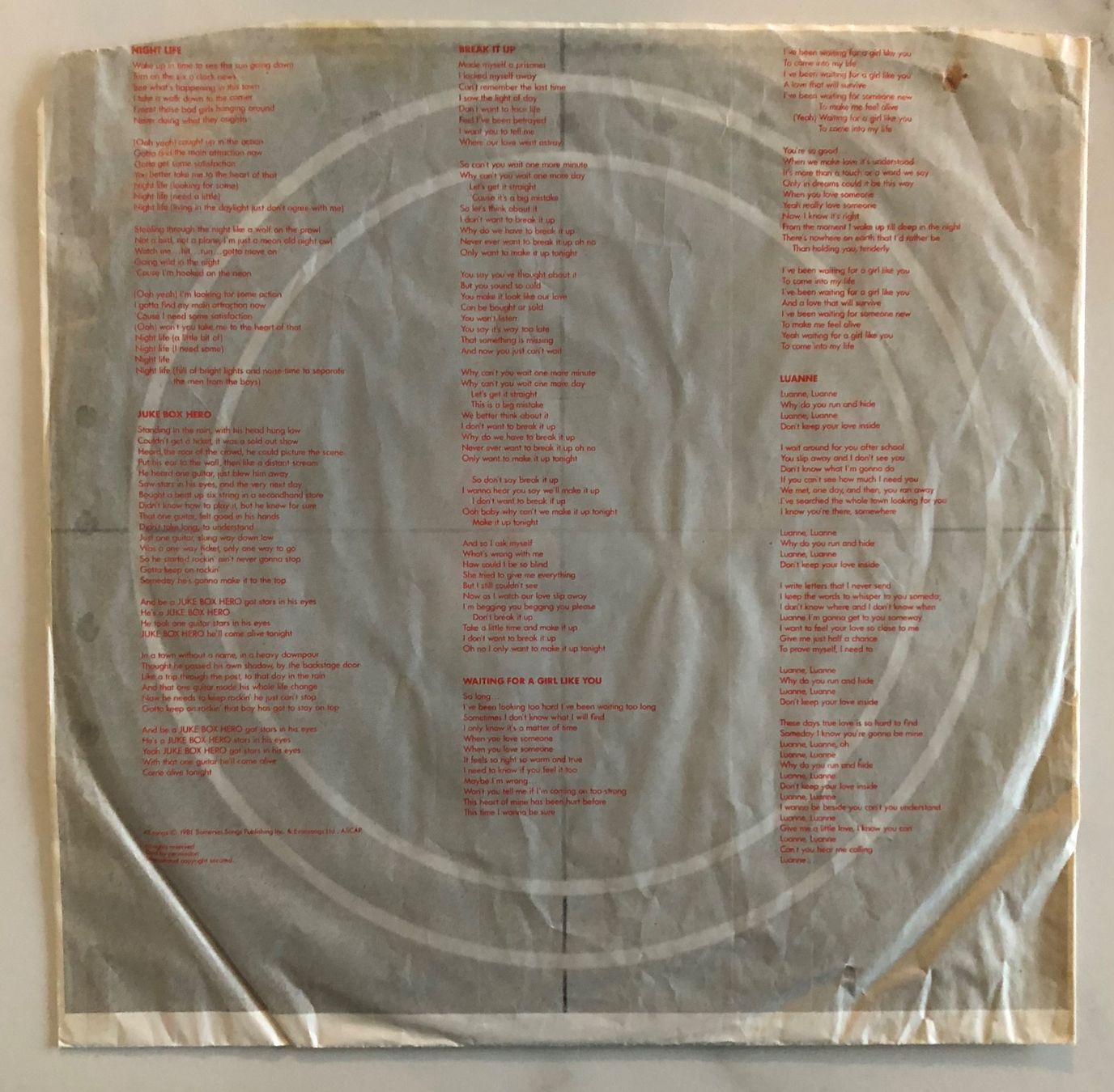 Schallplatten: FOREIGNER - 4 – Gebraucht aus Poliez-Pittet von Newtown-Records 2