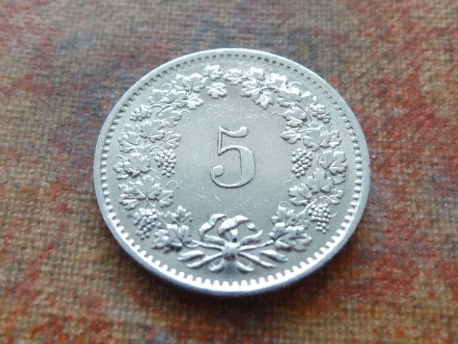 Tutti le monete: 5 Rp. 1976 – Usato da Romanel-sur-Lausanne venduto da Swift13 1