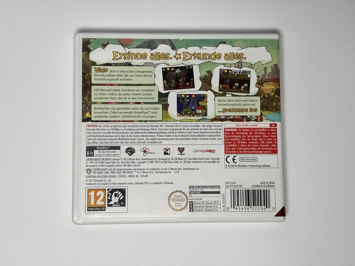 Nintendo Jeux: Scribblenauts Unlimited Nintendo 3DS gioco completo 12 – D'occasion à Gordola par kar_gy5g 1