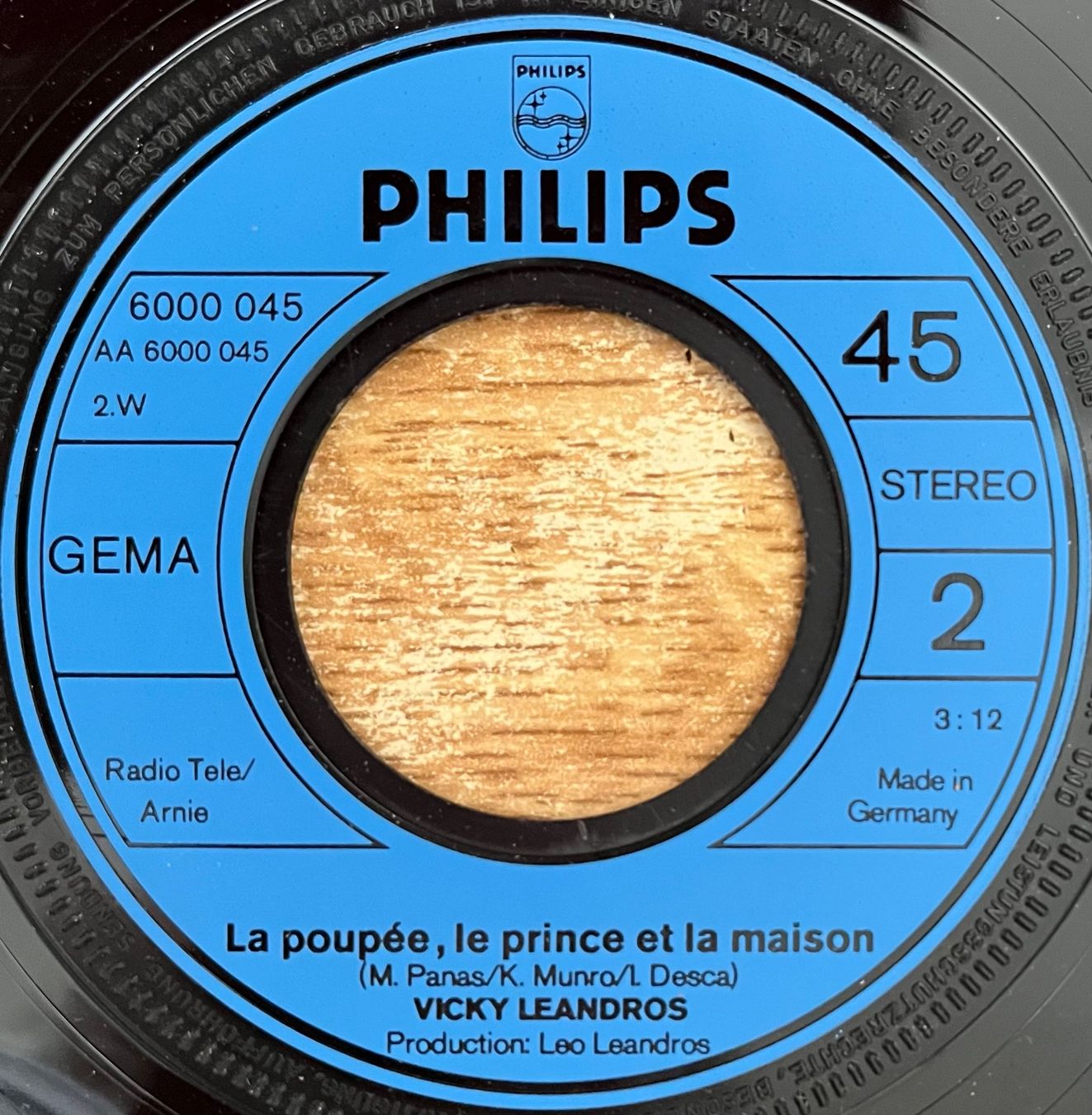 Vinyles: VICKY LEANDROS - APRÈS TOI – D'occasion à Bussigny par vinyl-pas-cher 3