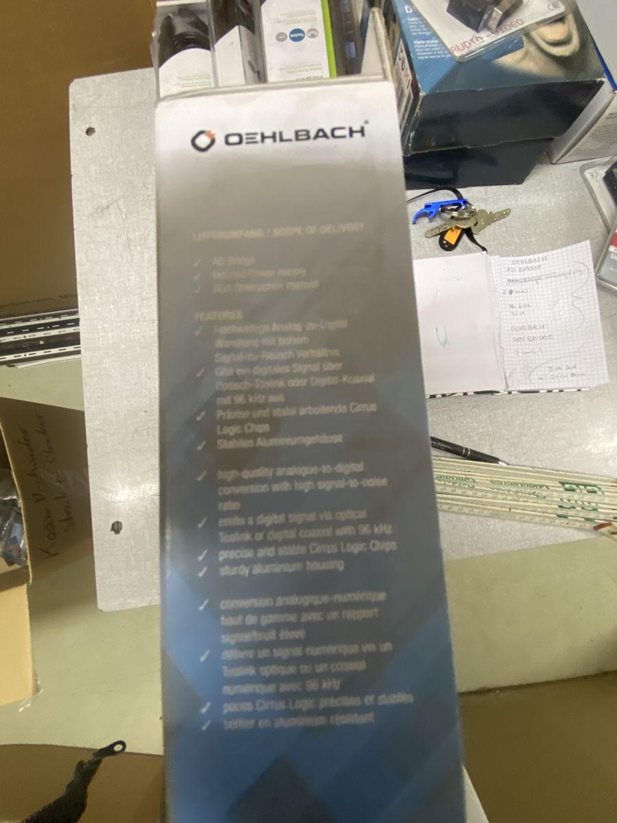 Oehlbach Convertitori: Oehlbach AD Bridge - Wandler Digital zu Analog – Nuovo e nell'imballaggio originale da Grossdietwil venduto da mahsoumi 2