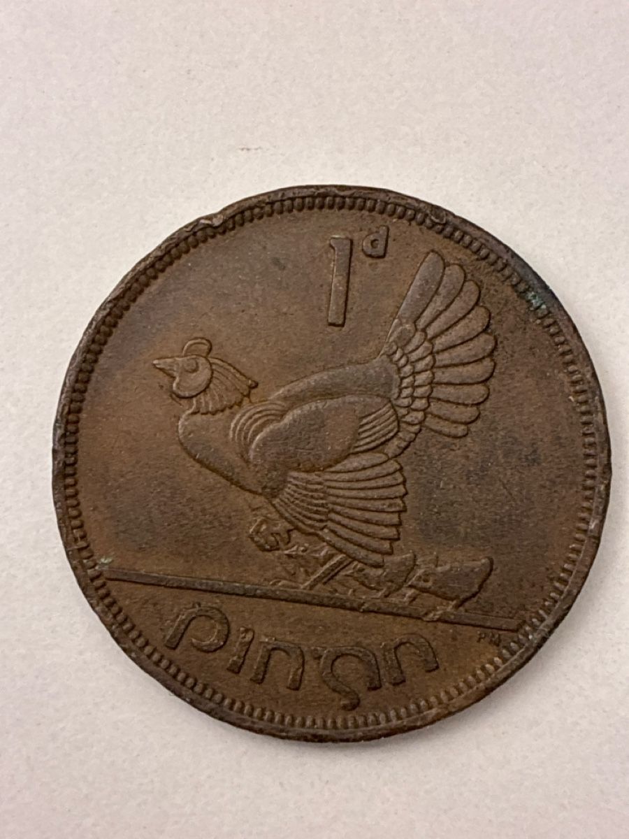 Tutti le monete: Nr. 87: 1 Pence, altes irisches Pfund, 1946 – Usato da Burgdorf venduto da Yakari5165 1