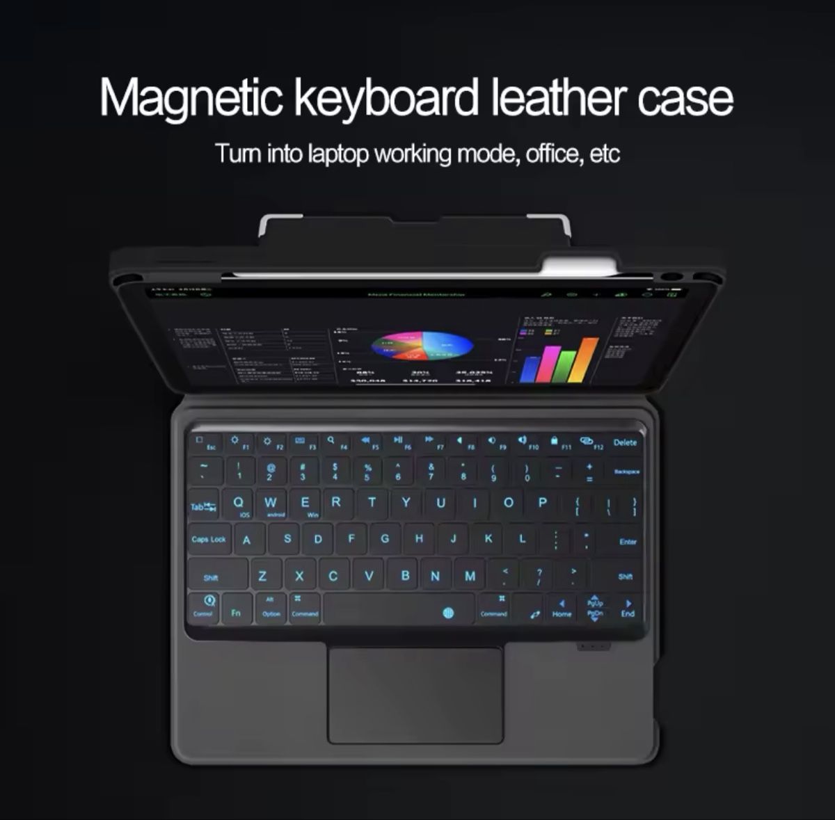 Tastiere: Magnetic keyboard leather case – Nuovo (secondo la descrizione) da Meilen venduto da lulagup 1