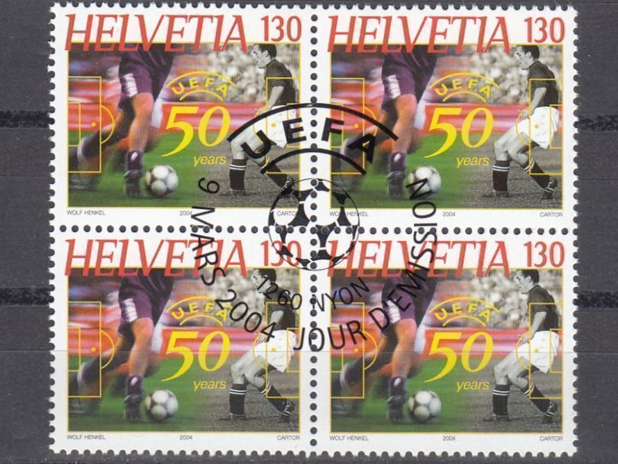 Alle Briefmarken: SBK 1111 im 4er-Block mit ET – Gebraucht aus Bürglen TG von StampGraf