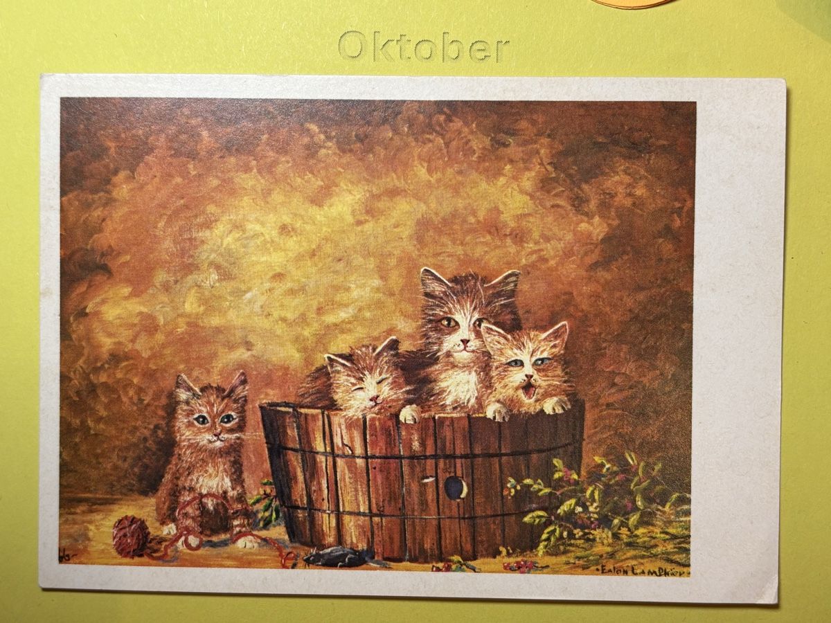 Cartoline postali: AK mit Kunst von E. Lamphier – Usato da Rümlang venduto da Kartenpost1