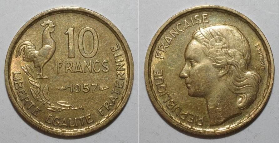Tutti le monete: 10 Franc Frankreich 1957 – Usato da Kriens venduto da TSCH1