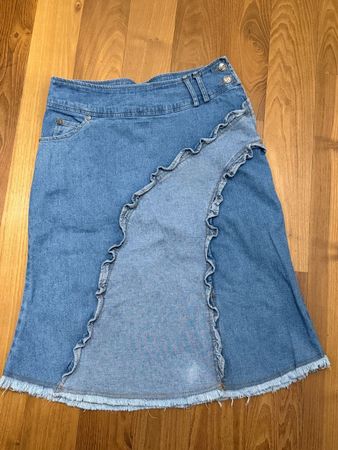 ★Cooler Jeansrock ★Gr.L★Jupes Jeans Fasnacht★ Marke Max WANG