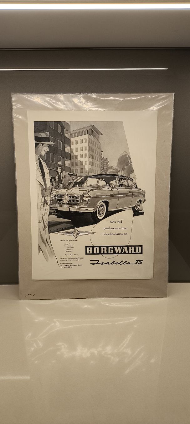 Foto & Immagini: Borgward Isabella TS Werbung aus 1957 – Usato da Adliswil venduto da radbo90