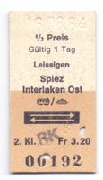 Schiff-Kombi Billette Leissigen - Interlaken Ost