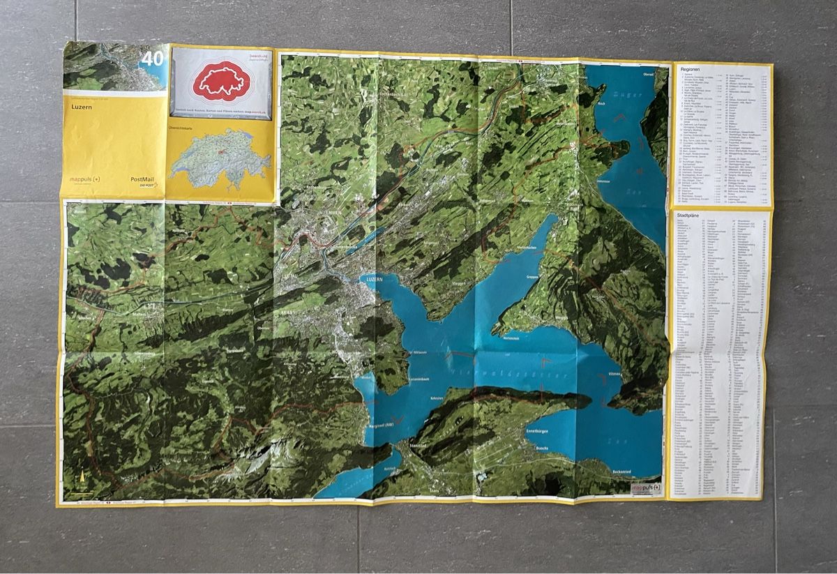 Landkarten & Atlanten: LUZERN KARTE – Gebraucht aus Malters von Kuettel1 2