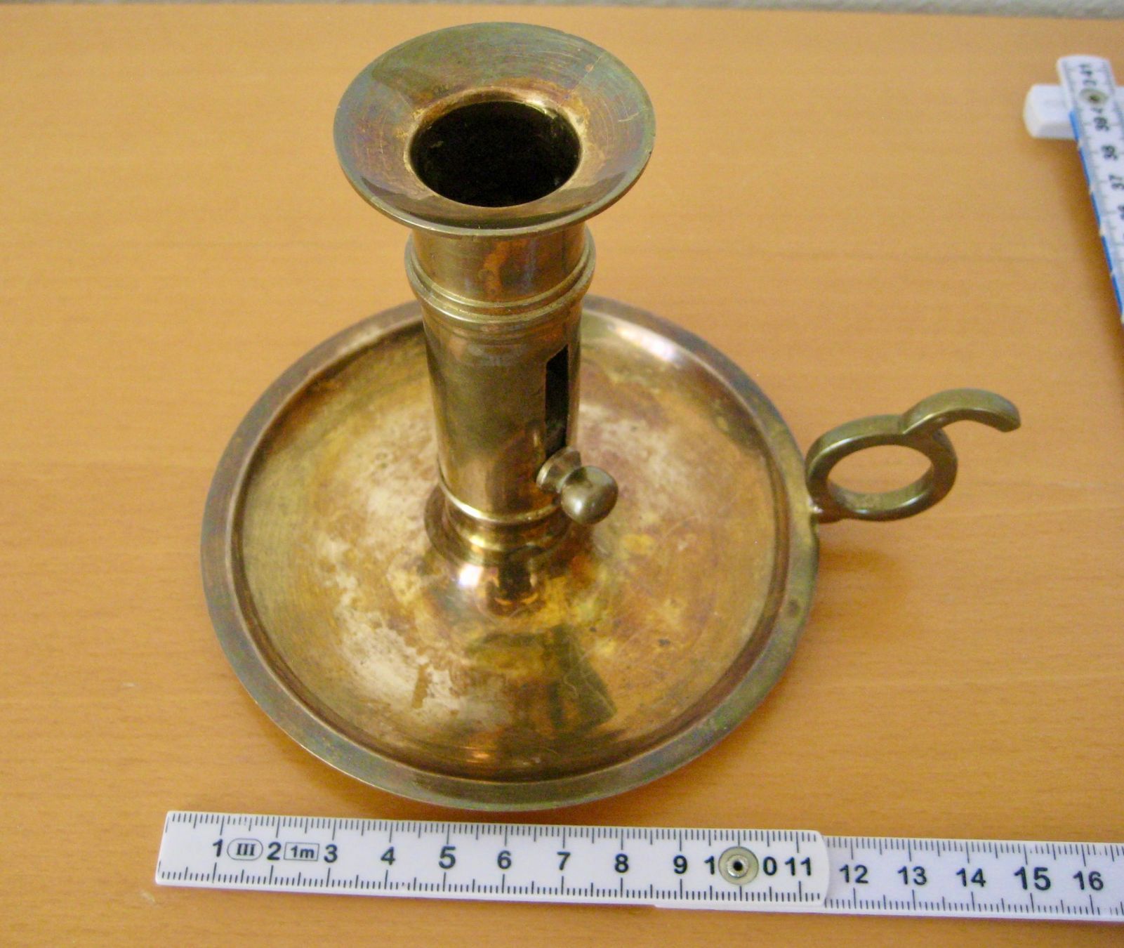 Portacandele: Alter Kerzenhalter Messing / verstellbar – Usato da Langendorf venduto da Happy11 6