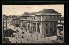 Genève, Hotel des Postes et rue du Mont