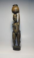 Afrikanische Kunst - Holz Figur H 45 cm