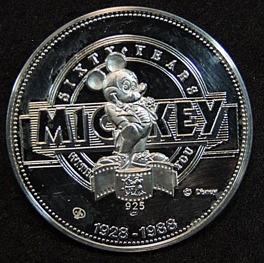 Tutti le monete: 60 Jahre Mickey Mouse 1988 Silber – Usato da Duggingen venduto da doogbua