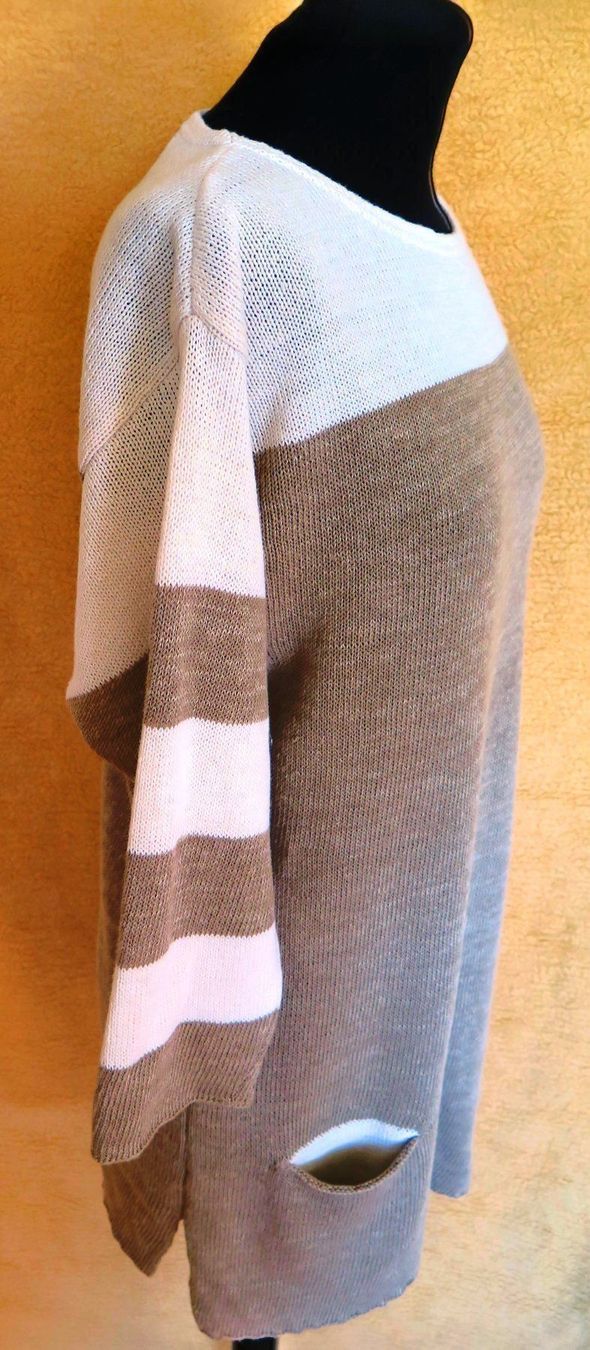 Blusen: Elegante Tunika Gr. M Leinen&Baumwolle Naturmode – Neu (gemäss Beschreibung) aus Bronschhofen von top-wein01 1
