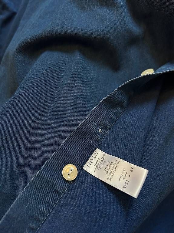 Camicie: Hemd Eton dunkelblau Denim Grösse 39 – Usato da Niederglatt ZH venduto da Julia_4 3