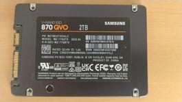 Samsung SSD 870 QVO 2TB - Wenig gebraucht, top Zustand!