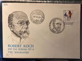 Ungarn 1982 ill. FDC SSt 100.J.Tag Tuberkulose Robert Koch