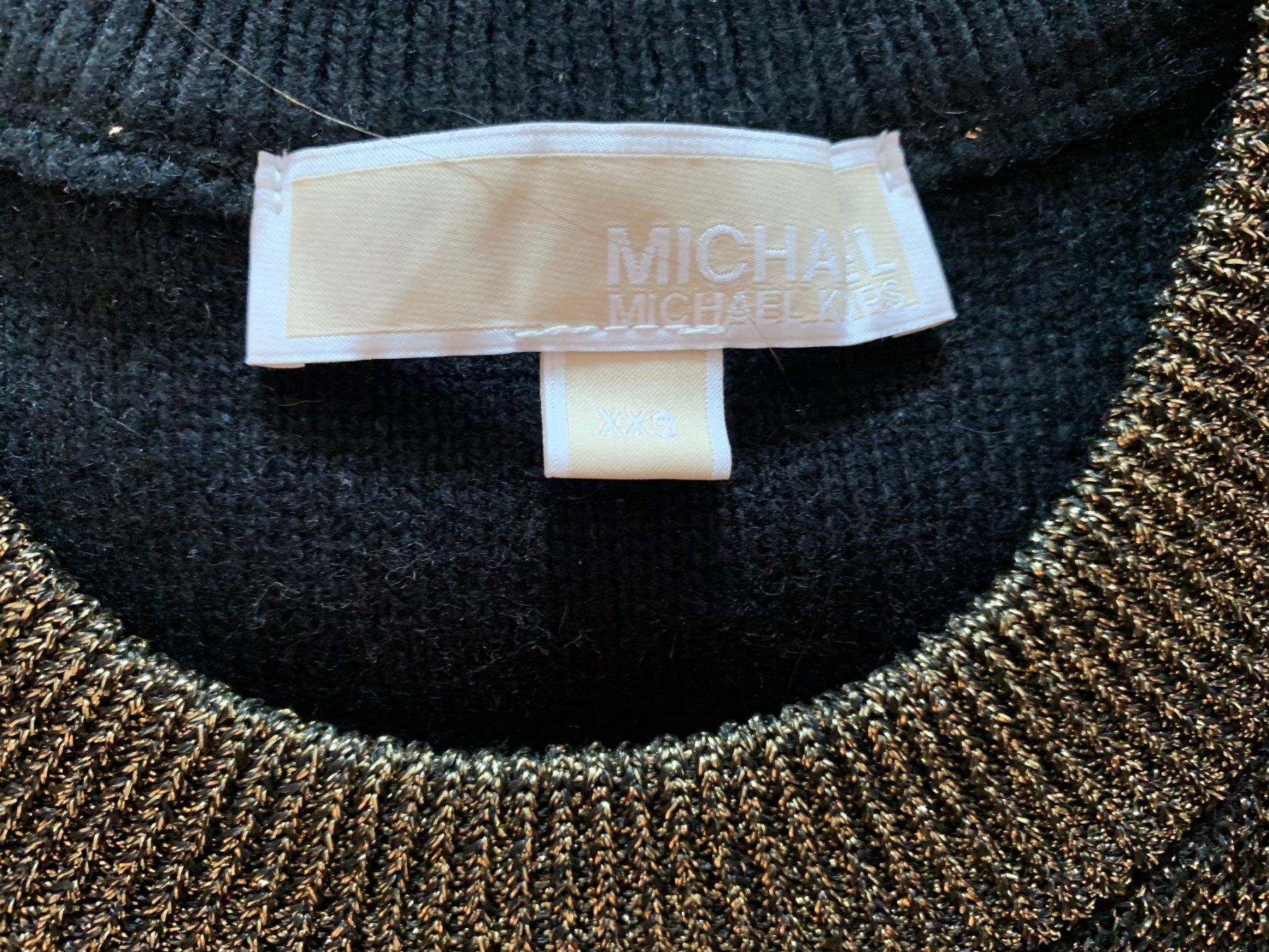 Michael Kors Pullover & Sweatshirts: MICHAEL KORS Damen Pullover, Gr. XXS, Schwarz/Gold – Neu (gemäss Beschreibung) aus Worb von farben20zauber 2