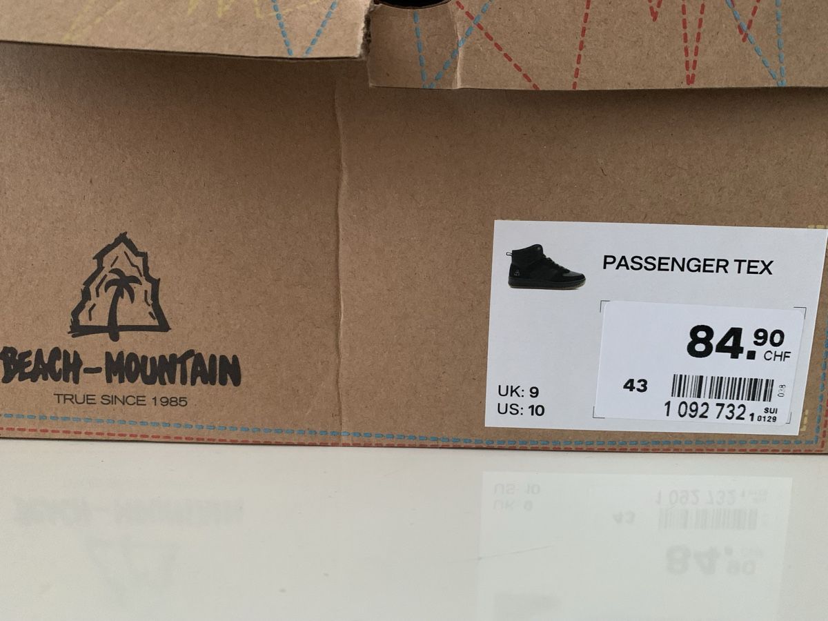 Scarpe da uomo: Beach Mountain Passenger Tex Schuh Gr. 43 – Usato da Killwangen venduto da Zermatt5 8