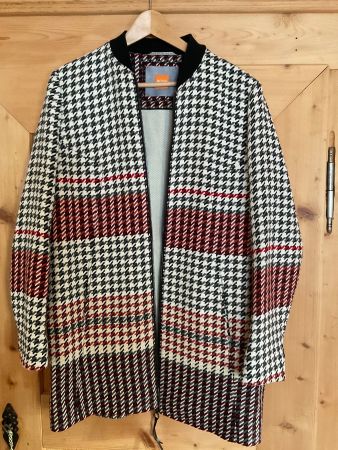 Neu und ungetragene original BOSS Jacke HAHNENTRITTMUSTER