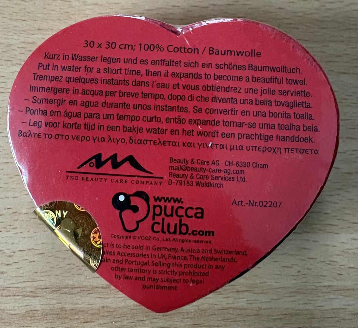 Teli da bagno: Pucca Baumwolle-Zaubertuch  – Nuovo e nell'imballaggio originale da Hünenberg See venduto da spartakus02 1