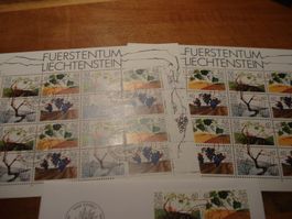 Liechtenstein, Bogen Z-Druck 1994,  ** + ET-o, + FDC