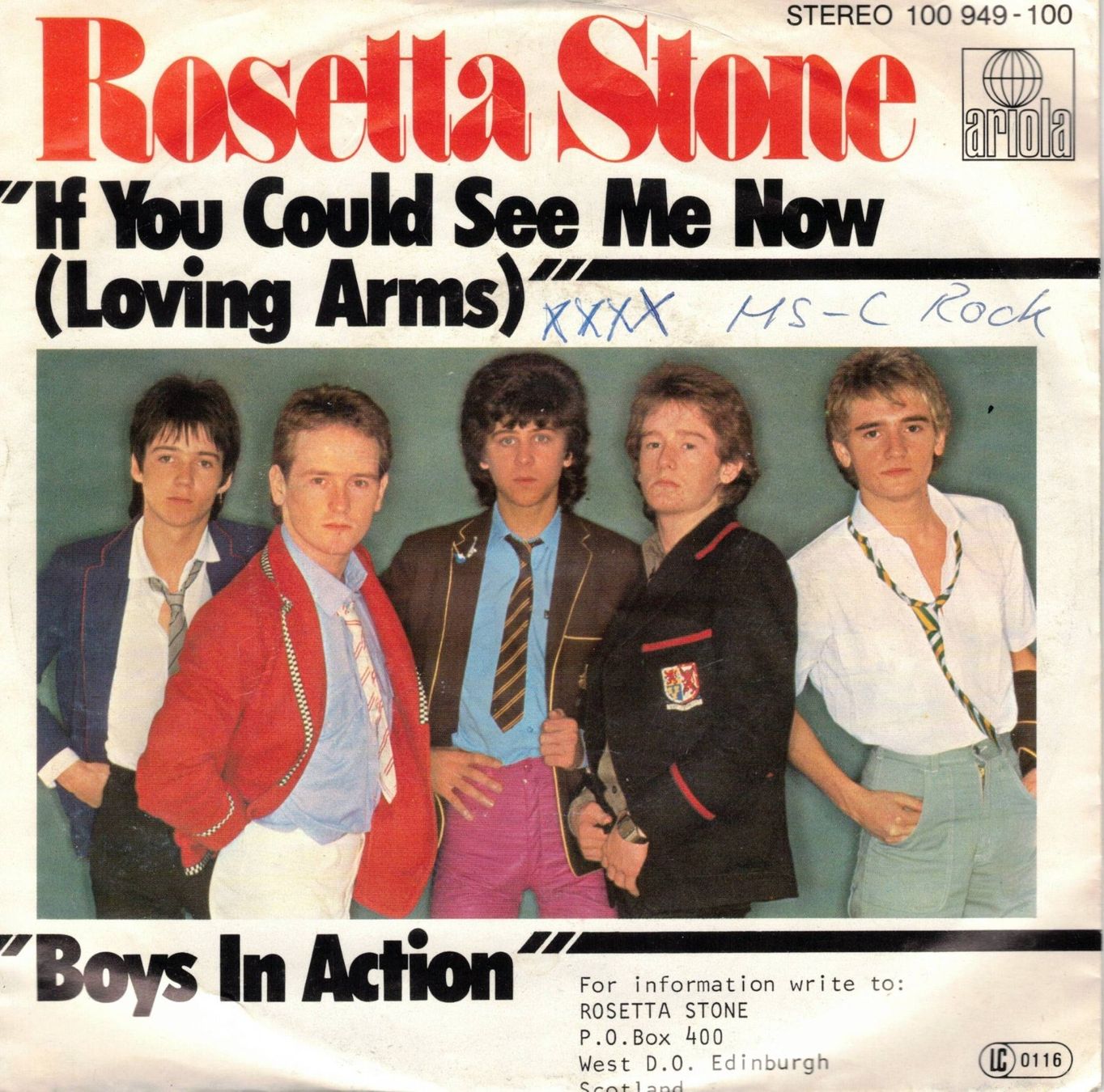 Dischi in vinile: Single7  Rosetta Stone -- If could see me now – Usato da Rheinau venduto da thealbum