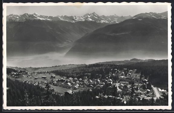 Ansichtskarten: AK Montana, Vue générale, 1943 – Gebraucht aus Berlin von bartko-reher