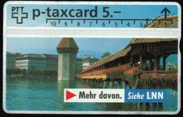 Taxcard 409L_16139 LNN Kapellbrücke 5 Fr ungebraucht