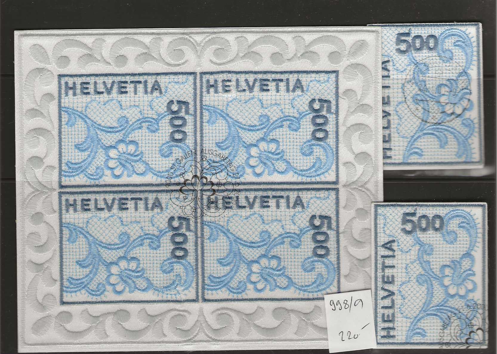 Tutti i francobolli: timbre 998-9 – Usato da Sorvilier venduto da carose01