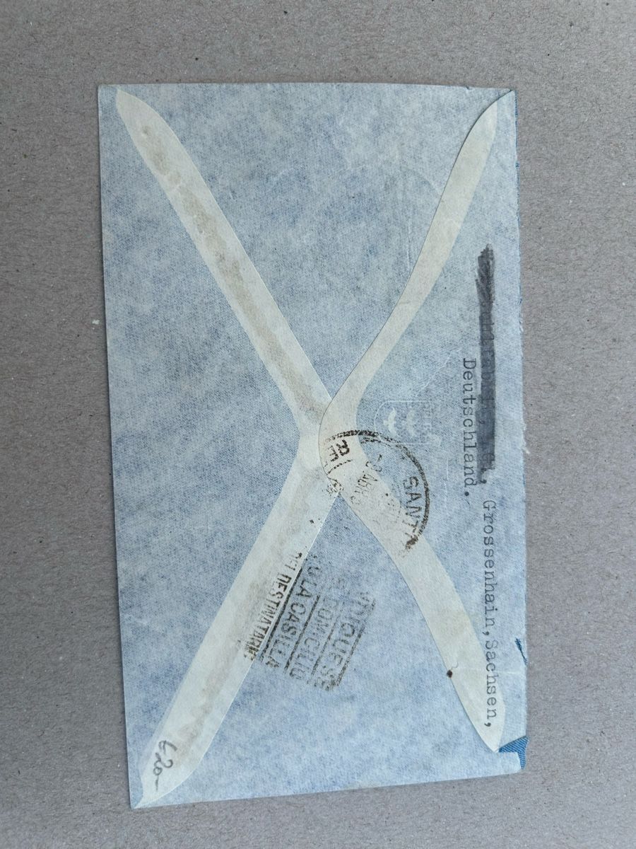 Buste & buste per spedizione: Sensation: Zeppelin LZ 129 Bedarfsbrief Chile (3x Mi. 606) – Usato da Rorschacherberg venduto da RelictByJones 1