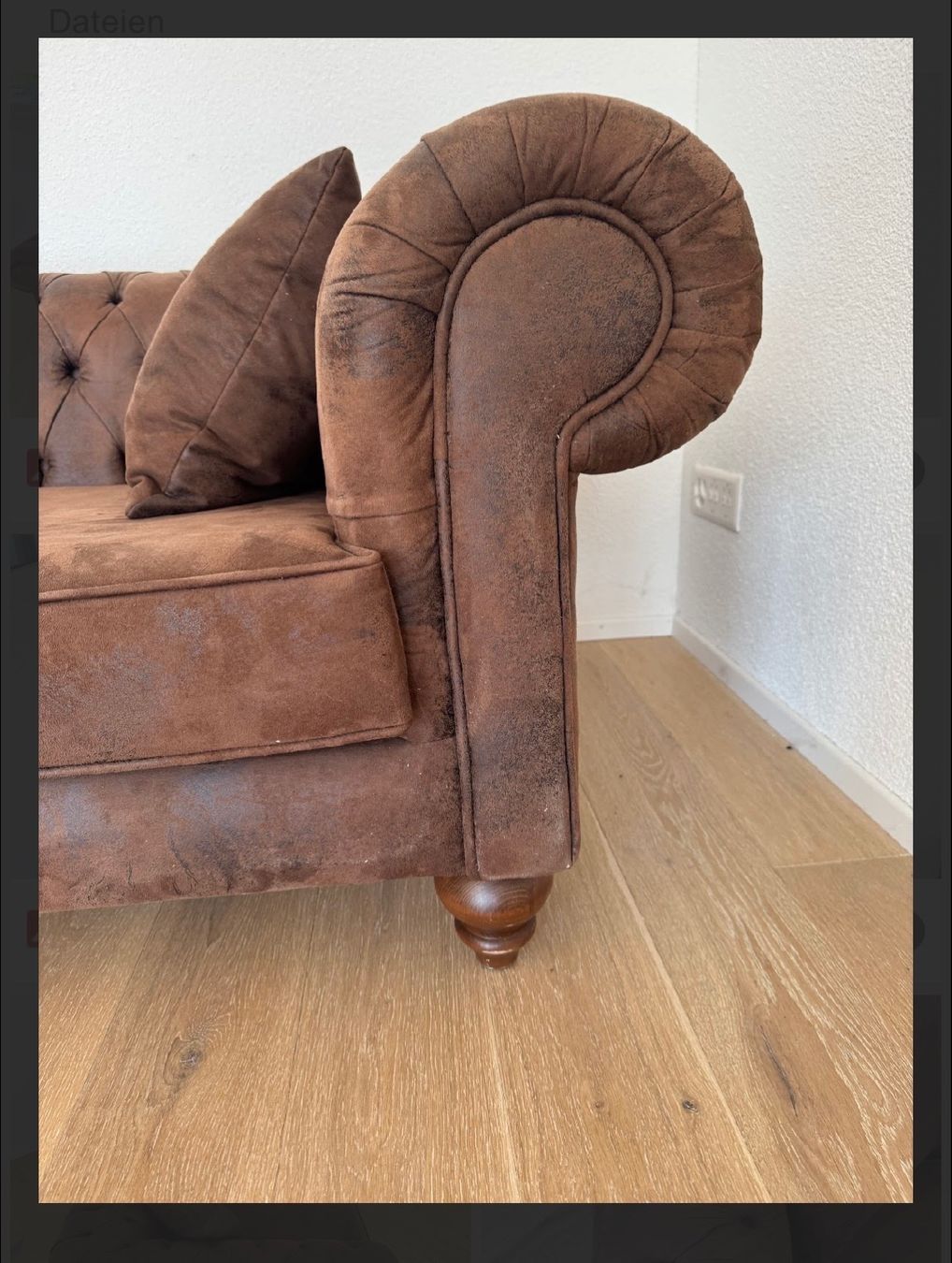 Chesterfield Divani: Sofa braun Chesterfield – Usato da Zürich venduto da gei_9zdl 2