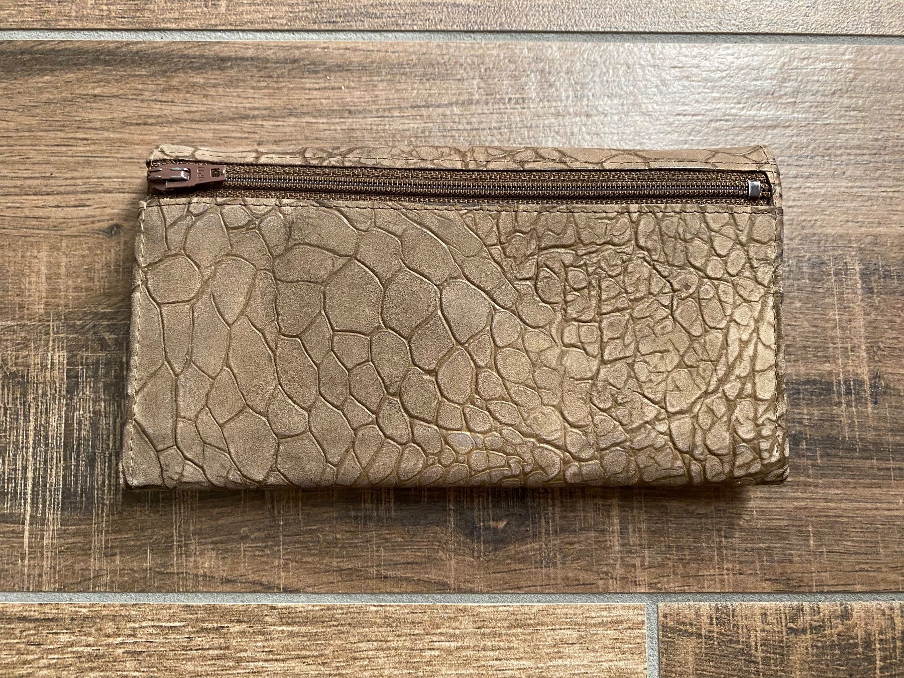 Brieftaschen: Portemonnaie Kroko-Style braun – Gebraucht aus Pratteln von a23_j2gs 5