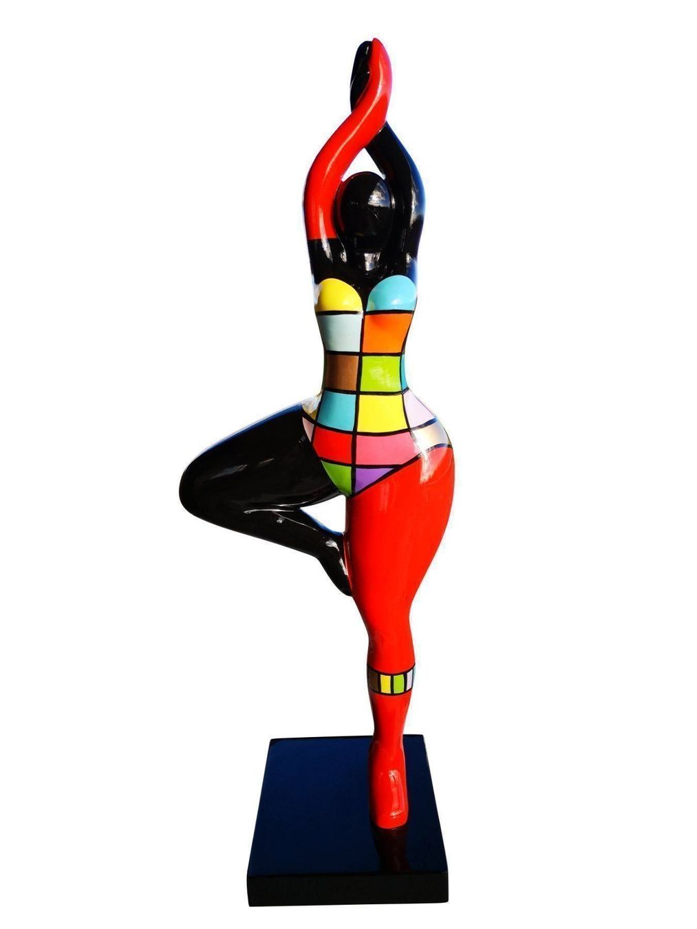 Statue Femme Danseuse Laure TERRIER - Style Nanas - Résine - 16 Cm