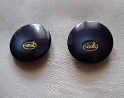2 Stück Knöpfe Schwarz- Blau, 28 mm.