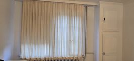 Beige Vorhänge mit Kräuselband guter Zustand