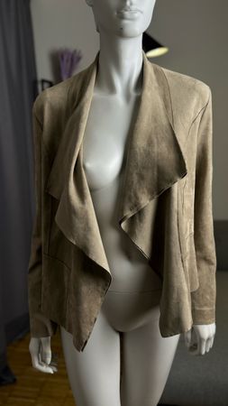 Marc Cain Wildlederblazer in Beige, Größe N 4,