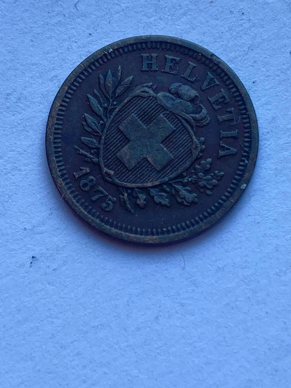 Alle Münzen: Schweiz 1 Rappen 1875 – Gebraucht aus Muralto von manueldisaba01 2