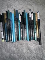 20 Blaue, Grüne und Schwarze Kajalstifte Set