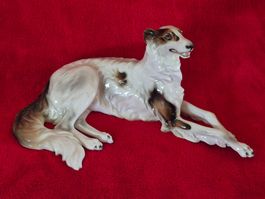 Russian Wolfhound (The Borzoi) Figurine Wien Keramos Austria