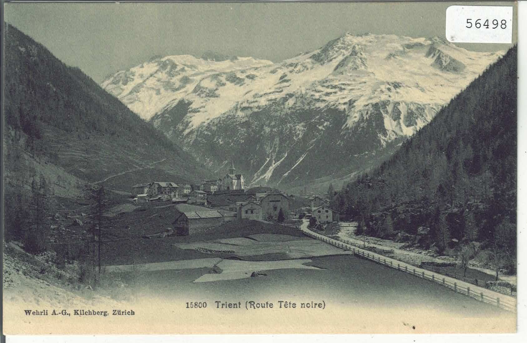 Cartoline postali: Trient - Route Tete  noire – Usato da Ettingen venduto da Kartenplanet