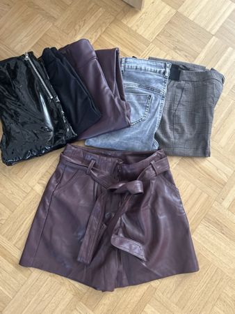 5 X lange/1 Kurz Damen Hose alle Marke We /Calzeddonia Gr S